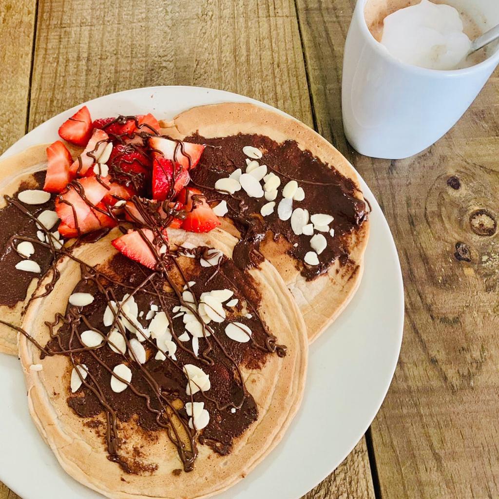 Receta Tortitas de Avena con Nutella Fit